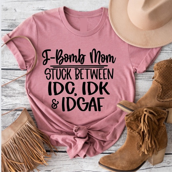 New F bomb mom Funny Graphic Shirt S-5X - Picture 2 of 8